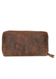 Vintage-Leder Damen-Geldbörse, braun